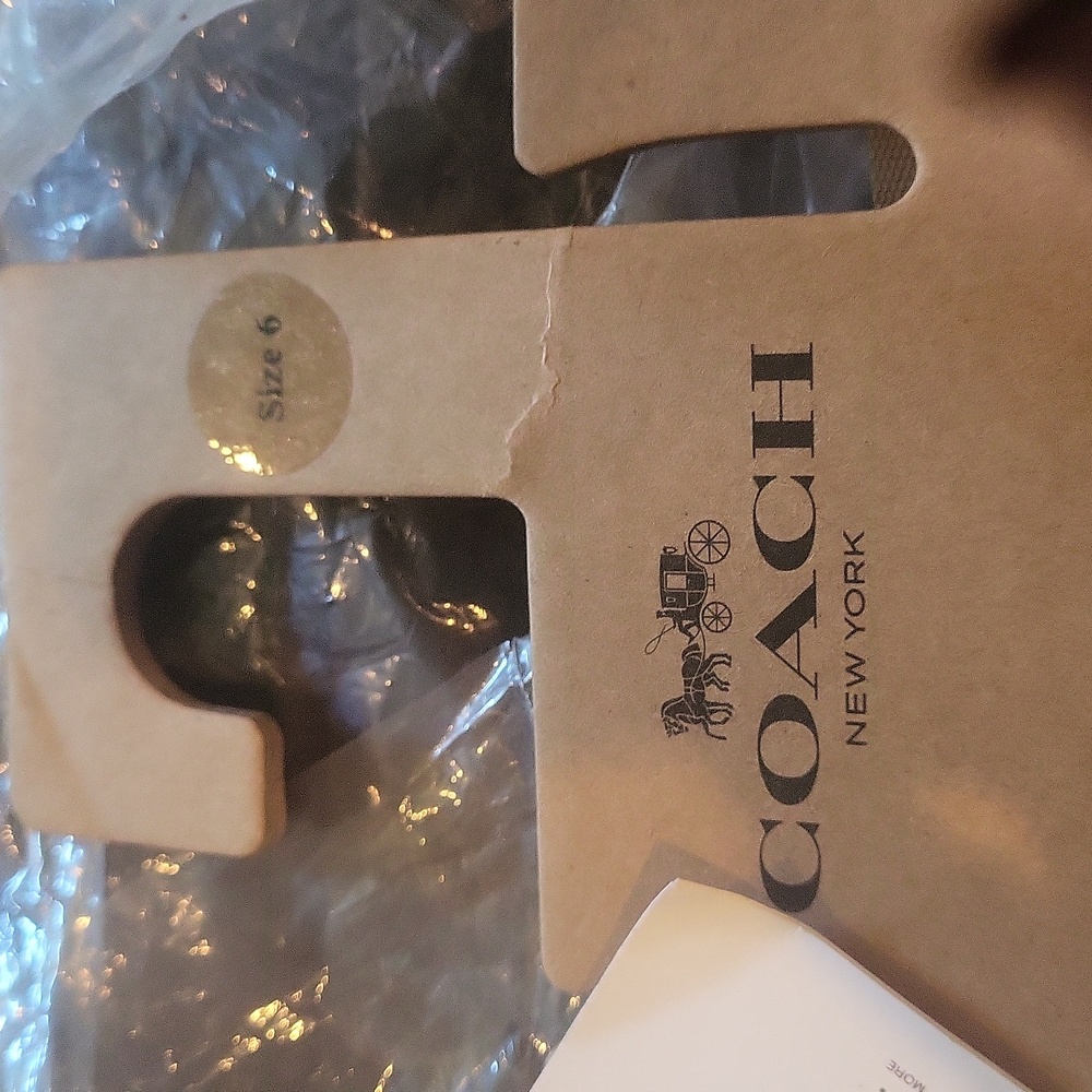Coach Gold   Tan Flip Flops Bagged Tagged Last Pair In This Color - Picture 3 of 5